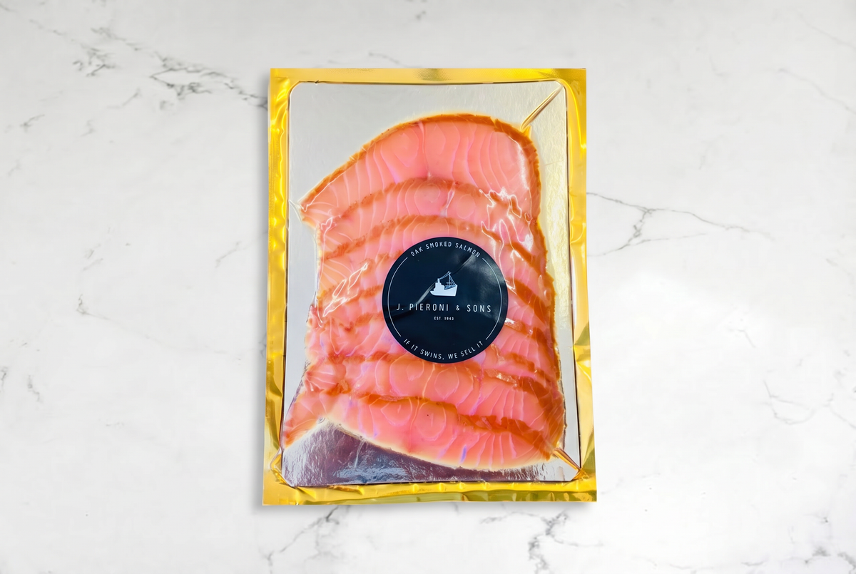 Pieroni's Oak Smoked Salmon Slices 100g
